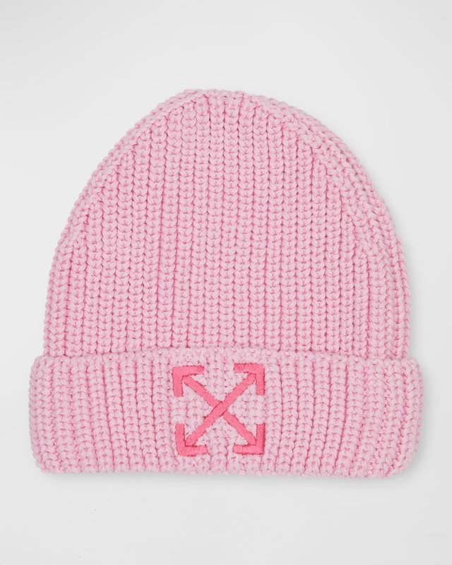 Girl's Embroidered Arrow Beanie, Size S-